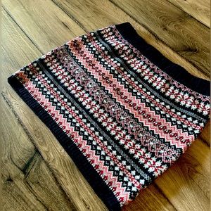 Knit mini skirt